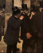 Edgar Degas At the Stock Exchange Spain oil painting artist